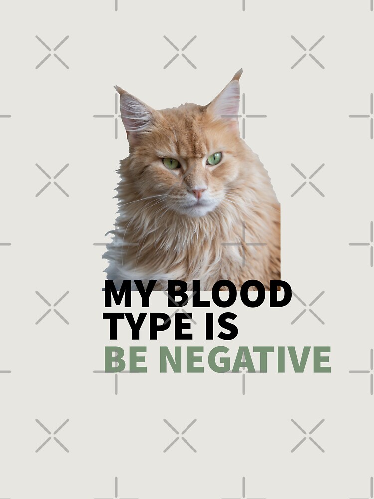 Thumbnail 6 von 6, Premium Oversized Pullover, CAT MOOD - CAT LOVERS - CATS - MY BLOOD TYPE IS BE NEGATIVE  designt und verkauft von jorcabjim.