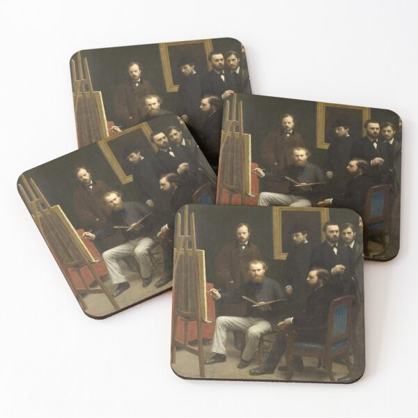 Item preview, A Studio in the Batignolles Homage to Manet - Henri Fantin Latour - 1870 designed and sold by CJET.