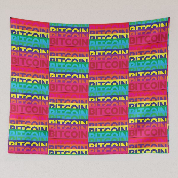 Item preview, Bitcoin Multi Color Sign designed and sold by MadMando.
