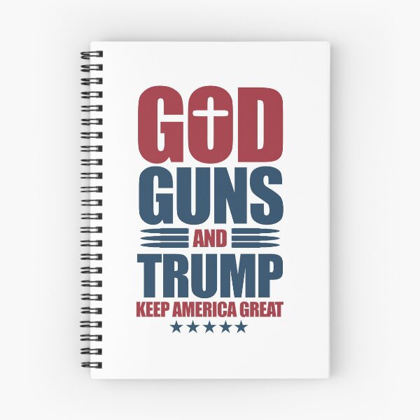 Item preview, God, Guns,and Trump Keep America Great designed and sold by SKZ-tshirt.