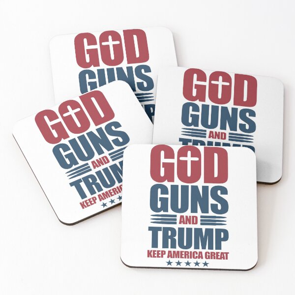 Item preview, God, Guns,and Trump Keep America Great designed and sold by SKZ-tshirt.