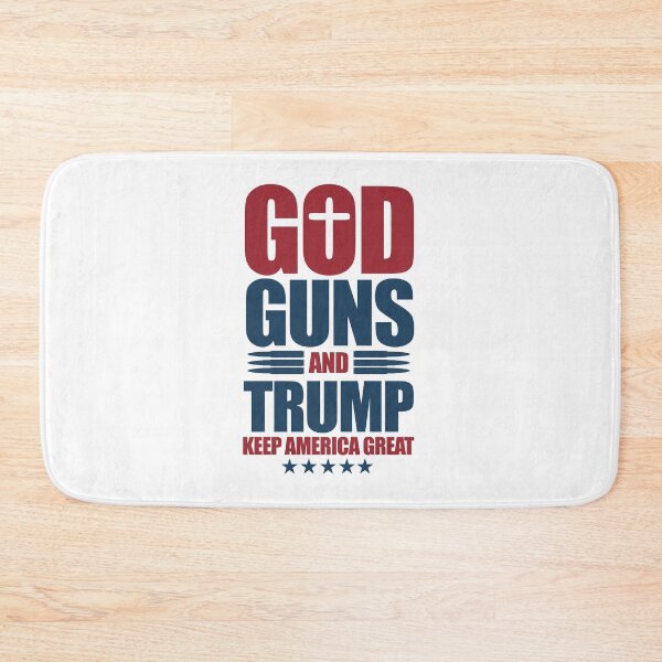 Item preview, God, Guns,and Trump Keep America Great designed and sold by SKZ-tshirt.