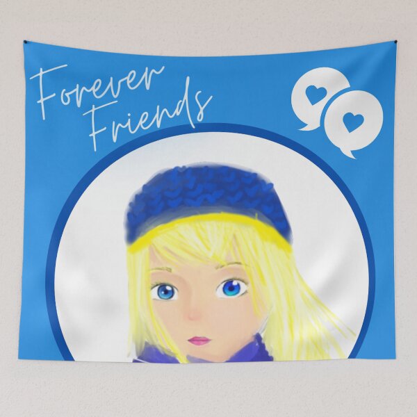 Item preview, Friends Forever - Winter Blue designed and sold by SunsetApple.
