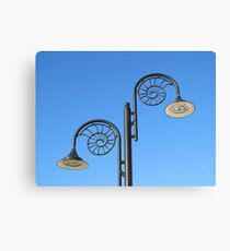 The street lamps Canvas Print