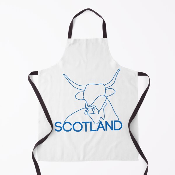 Item preview, Scottish Highland Cow Continuous Line Drawing (Blue) designed and sold by MacPean.