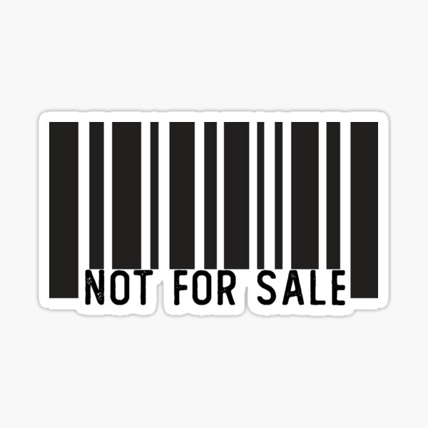 Not for Sale Barcode 