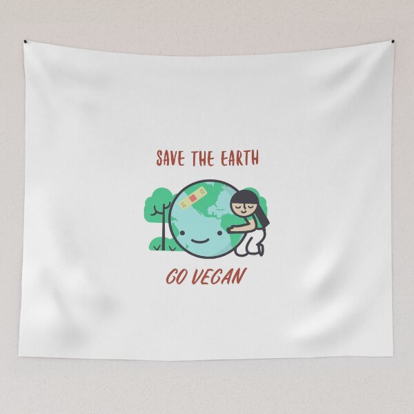Item preview, Save the Earth, Go Vegan designed and sold by lillianya.