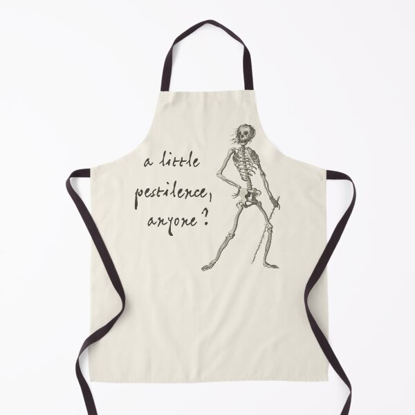 Item preview, Sardonic Plague Skeleton: A little pestilence, anyone? (dark text) designed and sold by Ofeefee.