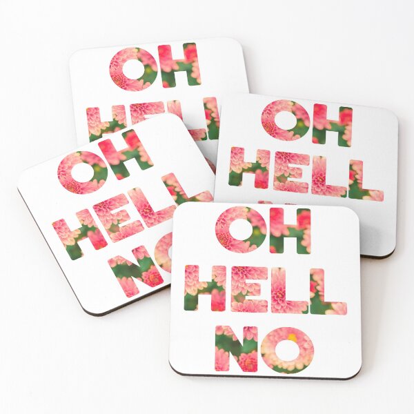 Item preview, Say It With Flowers: Pink Floral Oh Hell No designed and sold by RecklessRosey.