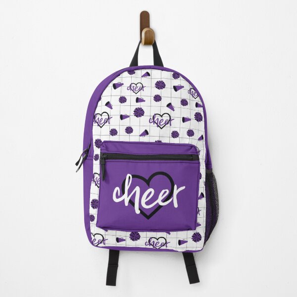 Item preview, Purple Cheer Hearts, Pom Poms, Megaphone Pattern designed and sold by Susan Says.