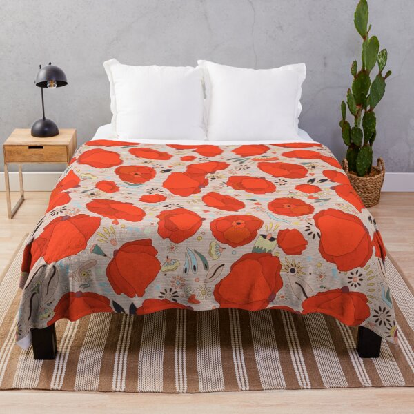 Item preview, Poppies confetti Soft Boudoir  designed and sold by ANNABEL THOS.