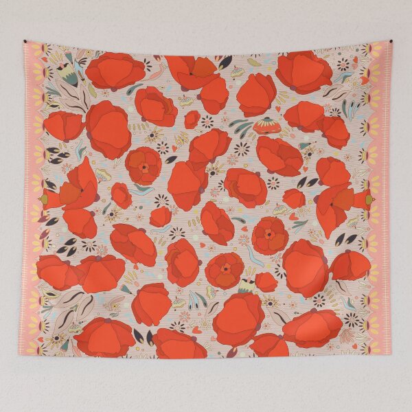Item preview, Poppies confetti Soft Boudoir  designed and sold by ANNABEL THOS.