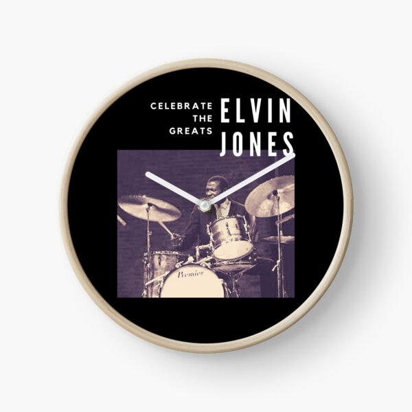 Elvin Jones: Great Jazz Drummer/ Musician Clock
