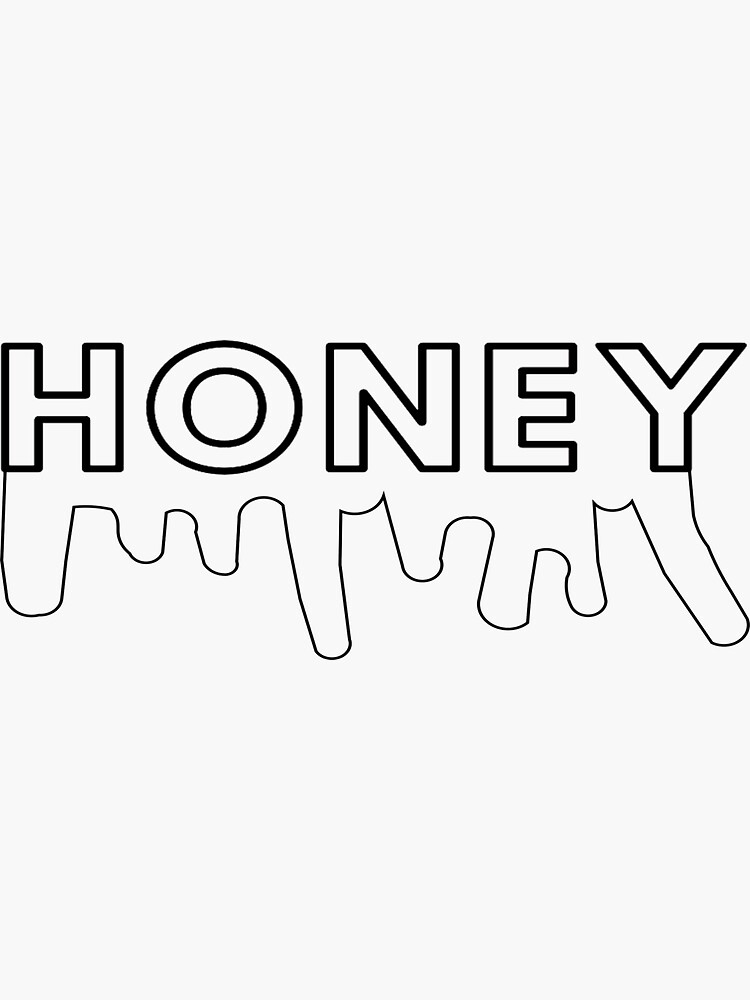 "honey drip design" Sticker for Sale by sophiaryanc Redbubble