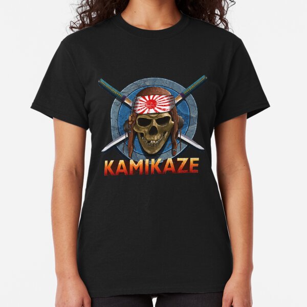 Kamikaze Pilot Skull and Katana Classic T-Shirt