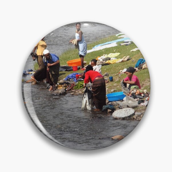 Item preview, Washday African Women laundering in River Ethiopia, Africa designed and sold by worldways.