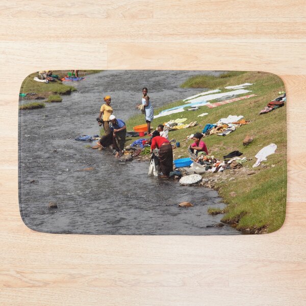 Item preview, Washday African Women laundering in River Ethiopia, Africa designed and sold by worldways.