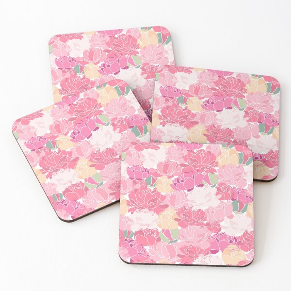 Item preview, floral peonie patterns cute girly feminine designed and sold by bertiescrochu.