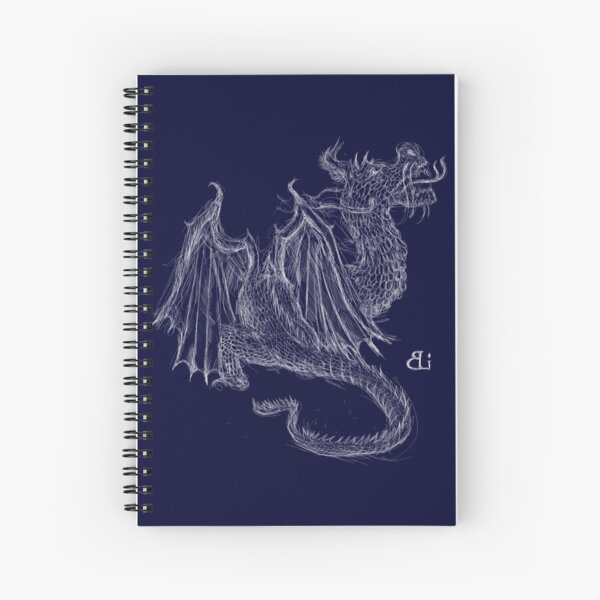 Ein weißer Drache Spiralblock