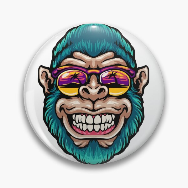 Item preview, Cool monkey head in paradise designed and sold by hananky.