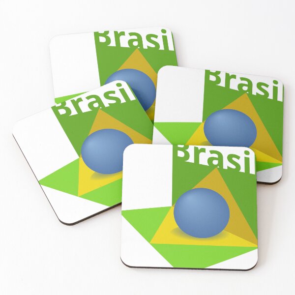 Item preview, Brazil flag art designed and sold by greengoodnich.