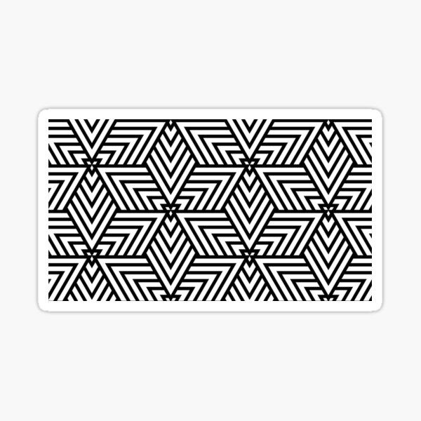 Interconnecting triangles Sticker