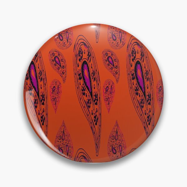 Item preview, Orange hippy paisley party designed and sold by Nickdavisinghe.