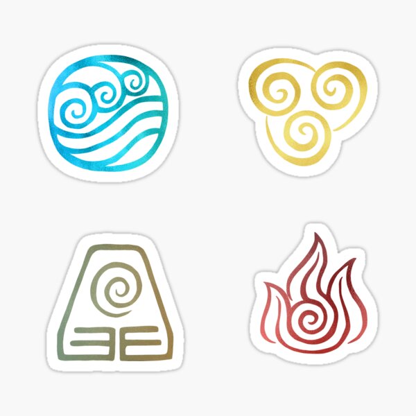 The Four Elements Sticker