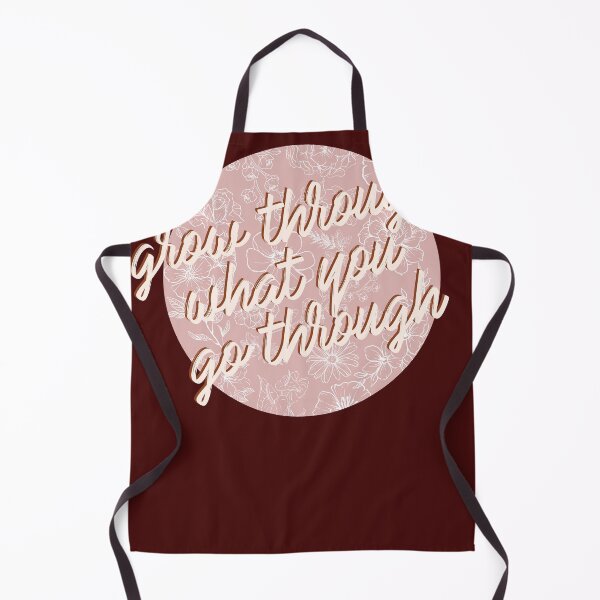 Item preview, Grow Through What You Go Through - Retro Floral Script Inspiration designed and sold by gimmesometees.