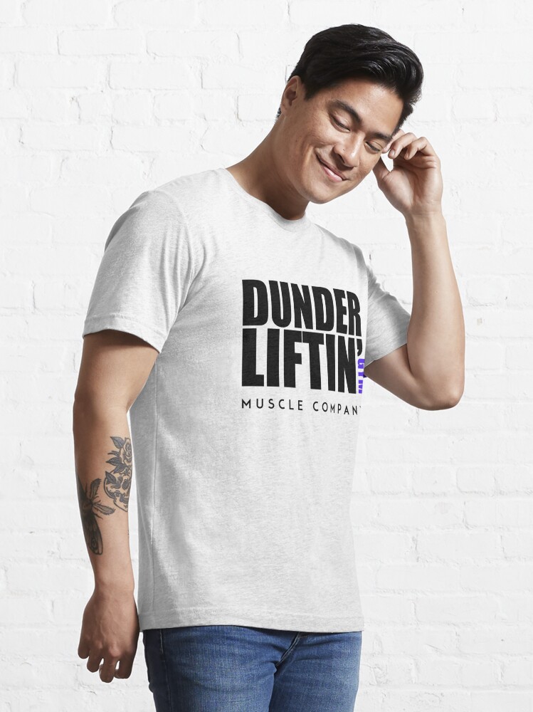 Dunder Lifting Gym Muscle Company Essential T-Shirt for Sale by  ApparelFactory