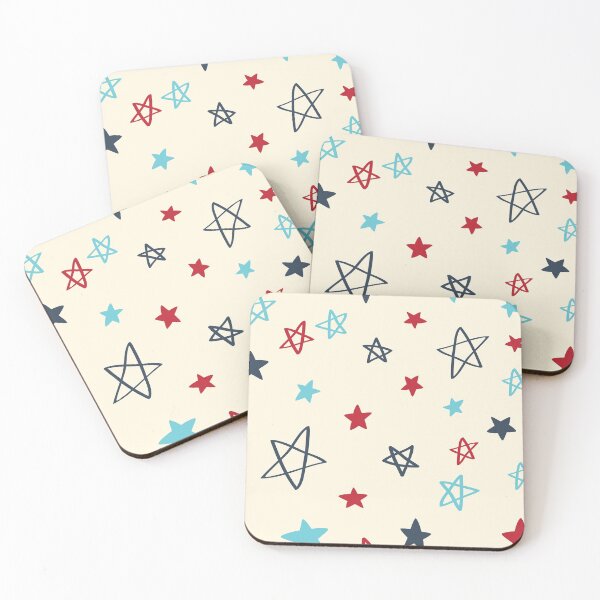 Item preview, Cute American Stars Pattern over Beige designed and sold by rachelchxn.