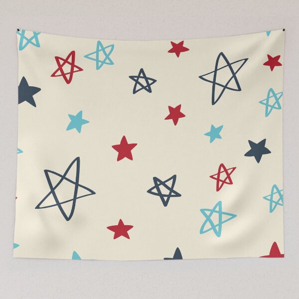 Item preview, Cute American Stars Pattern over Beige designed and sold by rachelchxn.