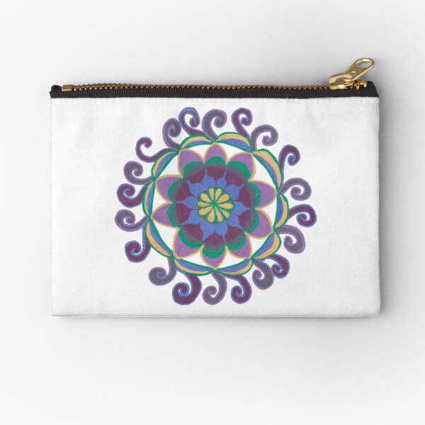 Vista previa del artículo con la obra «Mandala Floral Espiral», diseñado y vendido por KStevensonart.