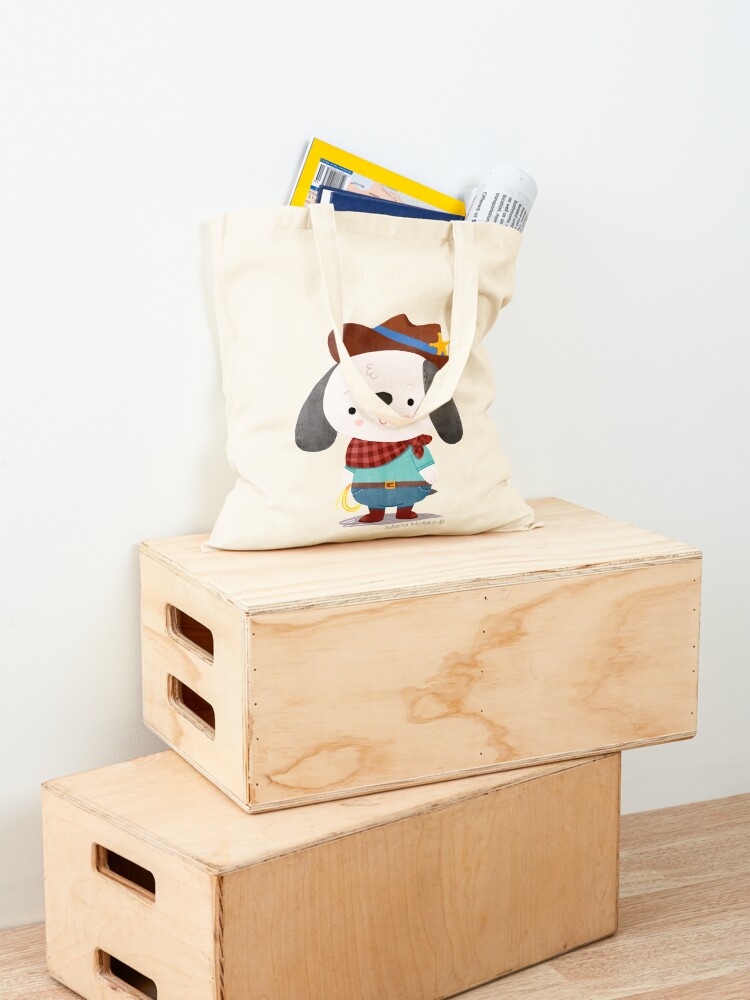 Alternate view of Ted The Dog Sheriff Tote Bag