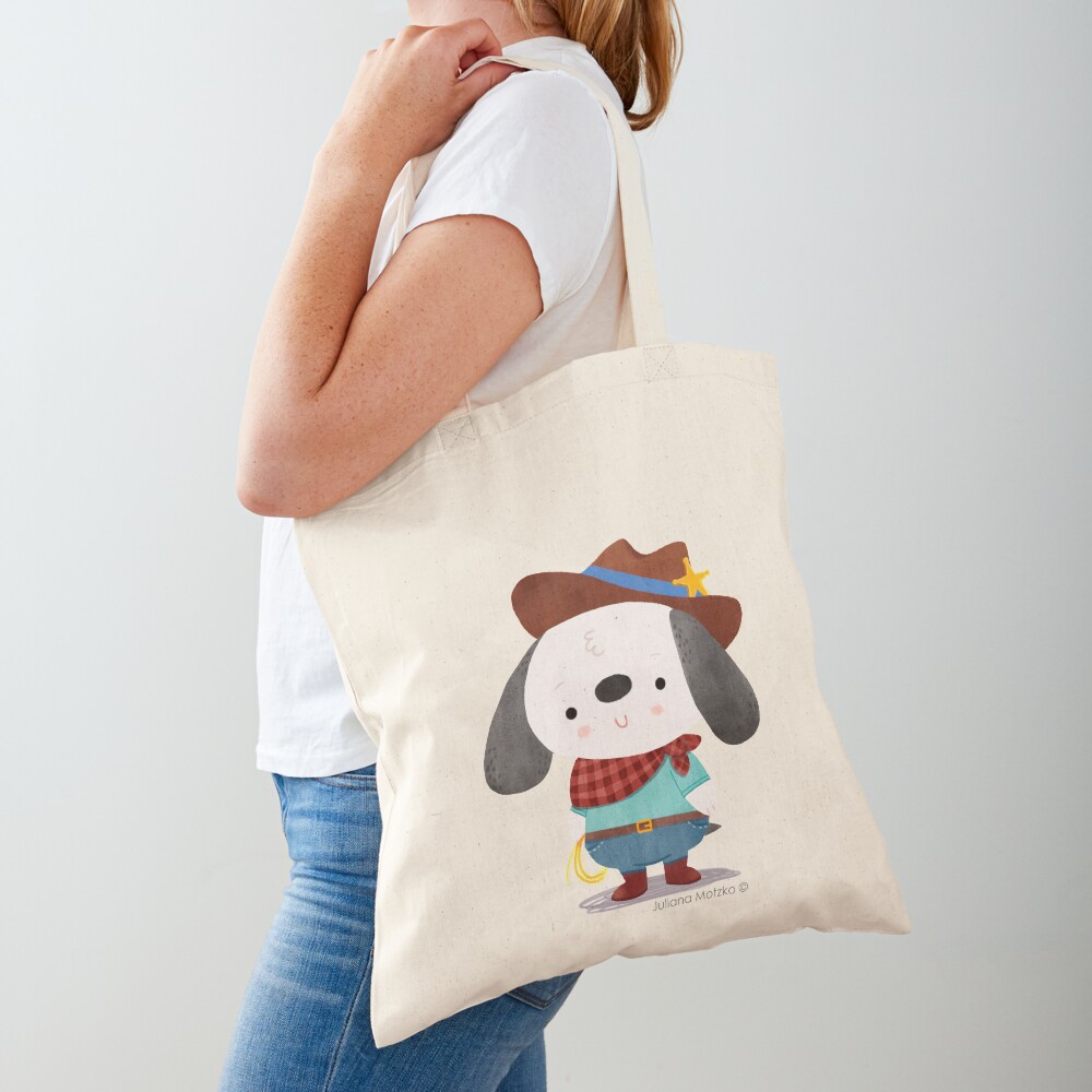Ted The Dog Sheriff Tote Bag