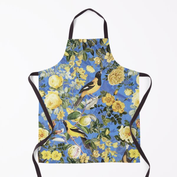 Item preview, Antique Blue And Yellow Botanical Flower Rose Botanical Garden Nightgarden designed and sold by UtArt.