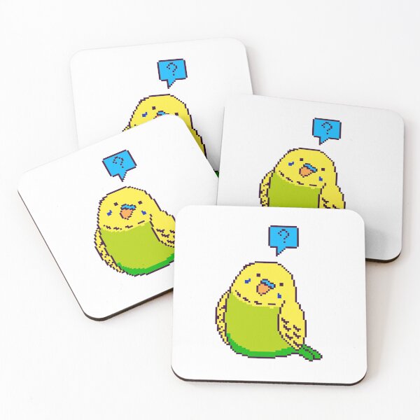 Item preview, Birb - Curious little budgie designed and sold by AlbinoSnowman.