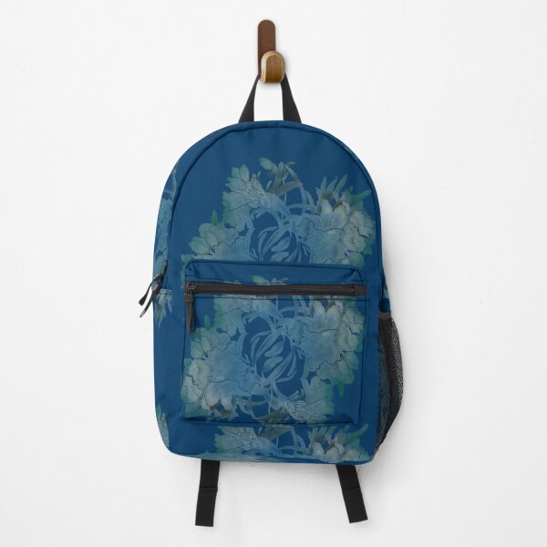 Item preview, beautiful silhouette of blooming rhododendrons designed and sold by AsyaTury.