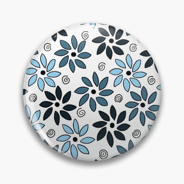 Item preview, Flowers pattern blue designed and sold by Nezumi98.