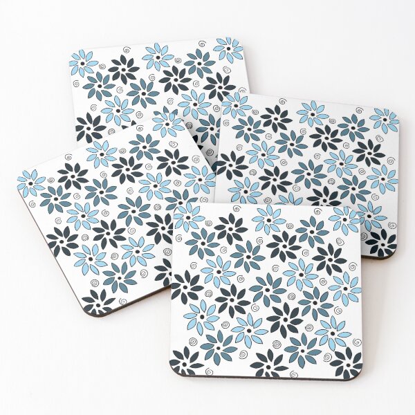 Item preview, Flowers pattern blue designed and sold by Nezumi98.