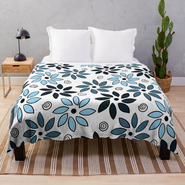 Item preview, Flowers pattern blue designed and sold by Nezumi98.