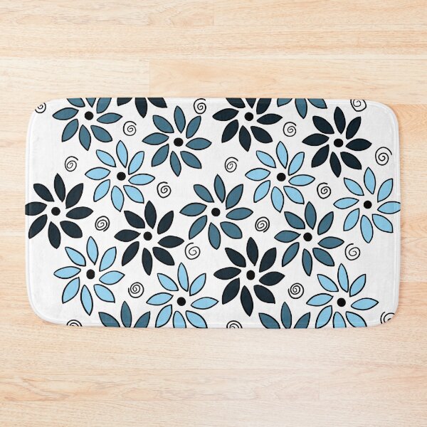 Item preview, Flowers pattern blue designed and sold by Nezumi98.