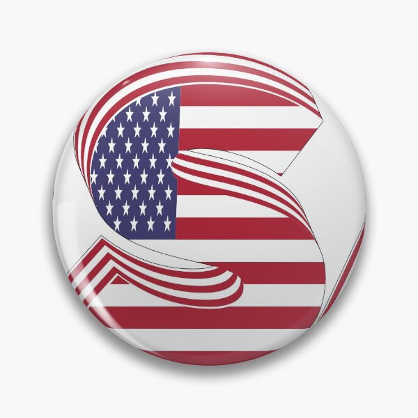 Item preview, USA Flag Typography With Stroke designed and sold by greengoodnich.