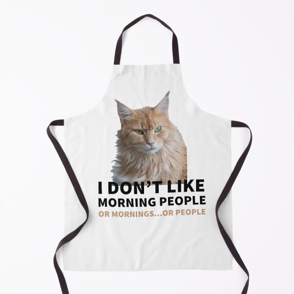 Artikelvorschau, CAT MOOD - I DON'T LIKE MORNING PEOPLE - CATS - CATS OWNERS entworfen und verkauft von Tropical Blood.