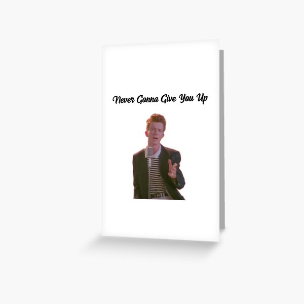 Rick Roll Rick Astley Never Gonna Give You Up Postcard for Sale by lily  vincent