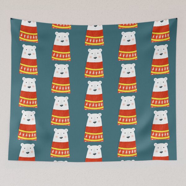 Item preview, Polar Bear with Sweater designed and sold by julianamotzko.