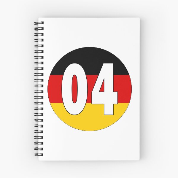 Item preview, Number 04 with Germany flag on the background designed and sold by AllShirts21.
