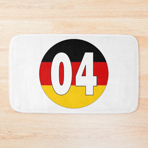 Item preview, Number 04 with Germany flag on the background designed and sold by AllShirts21.