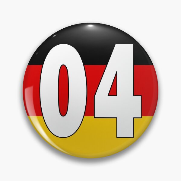 Item preview, Number 04 with Germany flag on the background designed and sold by AllShirts21.