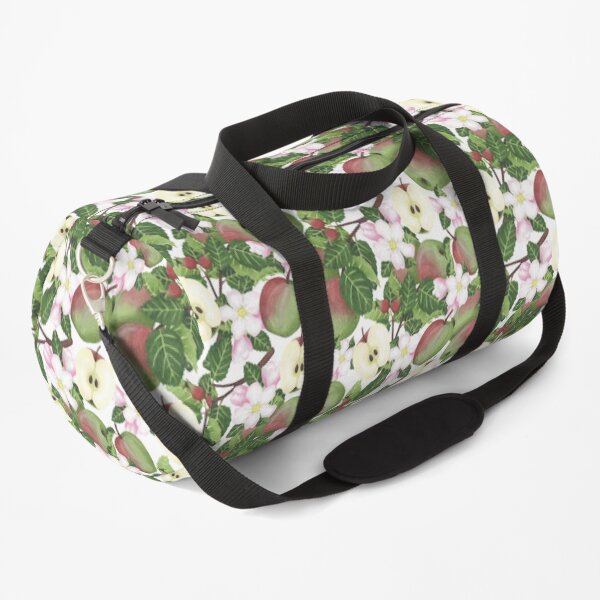 Apple botanical watercolour Duffle Bag